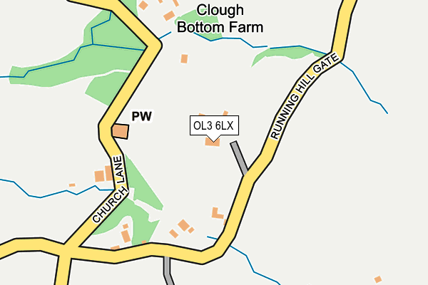OL3 6LX map - OS OpenMap – Local (Ordnance Survey) OL3 6LX map - OS OpenMap – Local (Ordnance Survey)