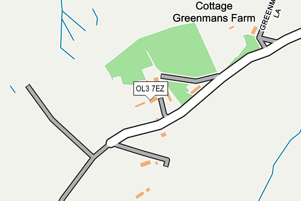 OL3 7EZ map - OS OpenMap – Local (Ordnance Survey) OL3 7EZ map - OS OpenMap – Local (Ordnance Survey)