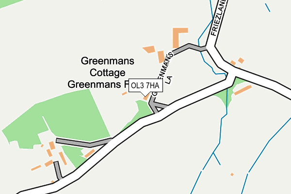 OL3 7HA map - OS OpenMap – Local (Ordnance Survey) OL3 7HA map - OS OpenMap – Local (Ordnance Survey)