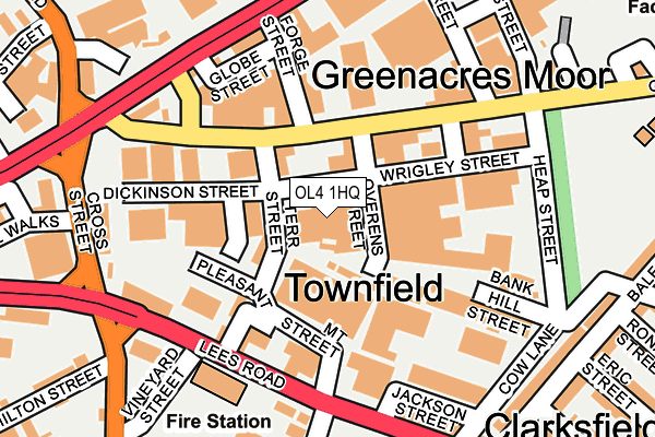 OL4 1HQ map - OS OpenMap – Local (Ordnance Survey) OL4 1HQ map - OS OpenMap – Local (Ordnance Survey)