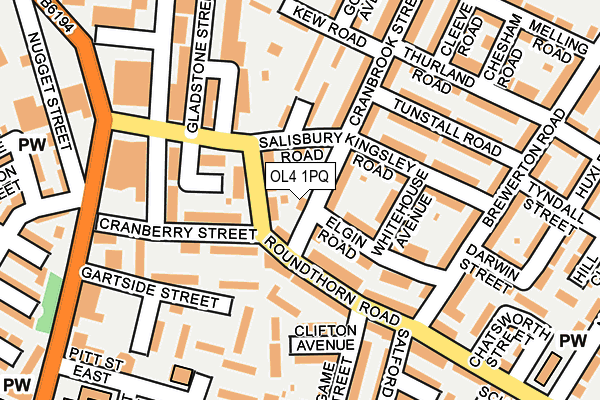 OL4 1PQ map - OS OpenMap – Local (Ordnance Survey) OL4 1PQ map - OS OpenMap – Local (Ordnance Survey)