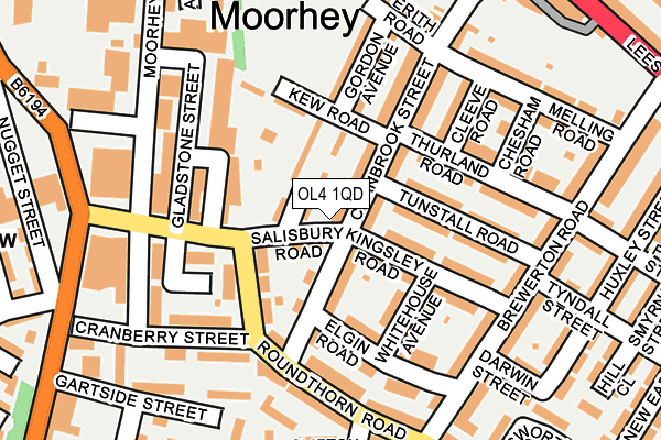 OL4 1QD map - OS OpenMap – Local (Ordnance Survey) OL4 1QD map - OS OpenMap – Local (Ordnance Survey)