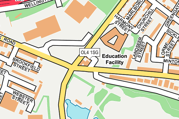OL4 1SG map - OS OpenMap – Local (Ordnance Survey) OL4 1SG map - OS OpenMap – Local (Ordnance Survey)