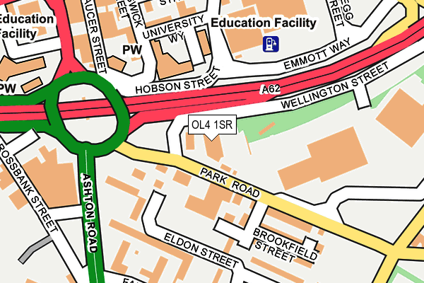 OL4 1SR map - OS OpenMap – Local (Ordnance Survey) OL4 1SR map - OS OpenMap – Local (Ordnance Survey)