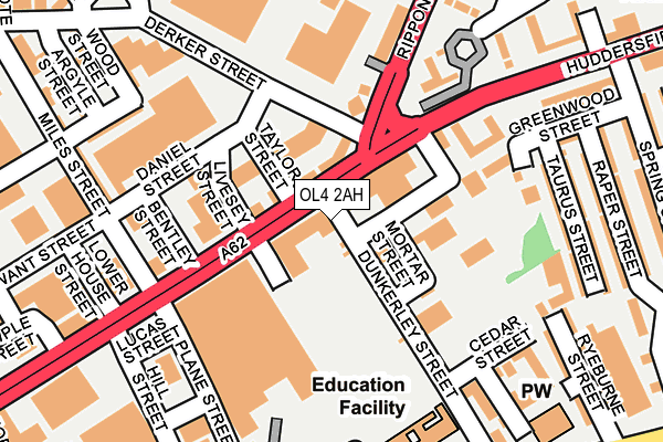 OL4 2AH map - OS OpenMap – Local (Ordnance Survey) OL4 2AH map - OS OpenMap – Local (Ordnance Survey)