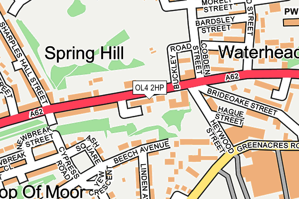 OL4 2HP map - OS OpenMap – Local (Ordnance Survey) OL4 2HP map - OS OpenMap – Local (Ordnance Survey)