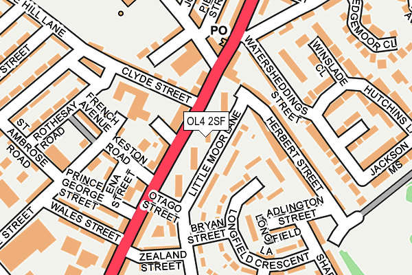 OL4 2SF map - OS OpenMap – Local (Ordnance Survey) OL4 2SF map - OS OpenMap – Local (Ordnance Survey)