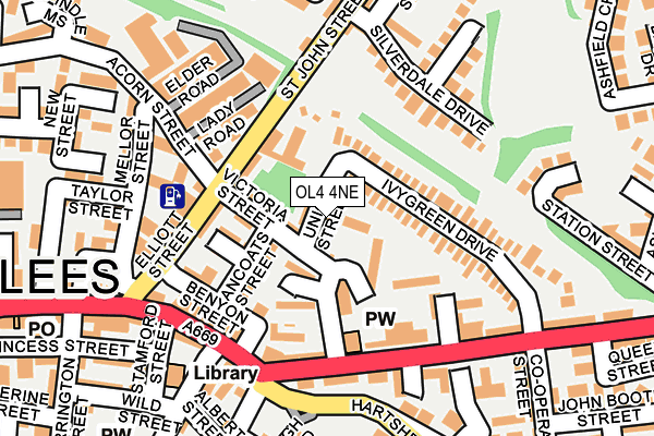 OL4 4NE map - OS OpenMap – Local (Ordnance Survey) OL4 4NE map - OS OpenMap – Local (Ordnance Survey)