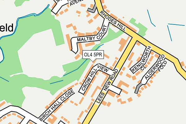 OL4 5PR map - OS OpenMap – Local (Ordnance Survey) OL4 5PR map - OS OpenMap – Local (Ordnance Survey)