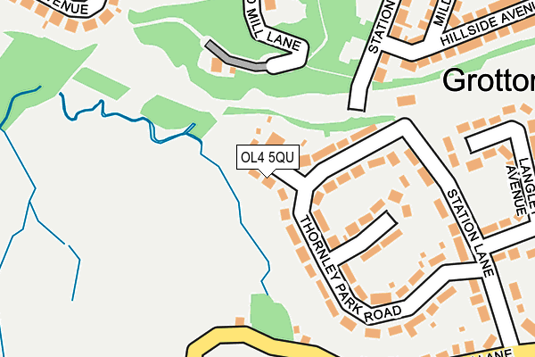 OL4 5QU map - OS OpenMap – Local (Ordnance Survey) OL4 5QU map - OS OpenMap – Local (Ordnance Survey)