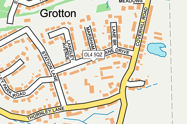 OL4 5QZ map - OS OpenMap – Local (Ordnance Survey) OL4 5QZ map - OS OpenMap – Local (Ordnance Survey)