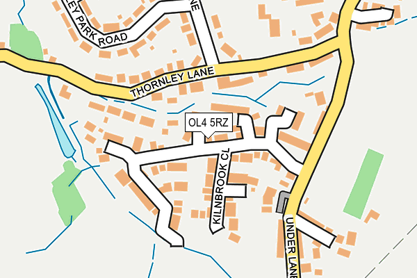 OL4 5RZ map - OS OpenMap – Local (Ordnance Survey) OL4 5RZ map - OS OpenMap – Local (Ordnance Survey)