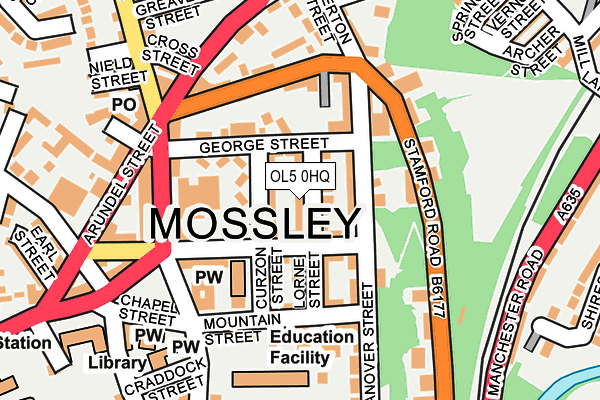 OL5 0HQ map - OS OpenMap – Local (Ordnance Survey) OL5 0HQ map - OS OpenMap – Local (Ordnance Survey)