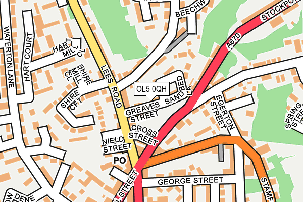 OL5 0QH map - OS OpenMap – Local (Ordnance Survey) OL5 0QH map - OS OpenMap – Local (Ordnance Survey)