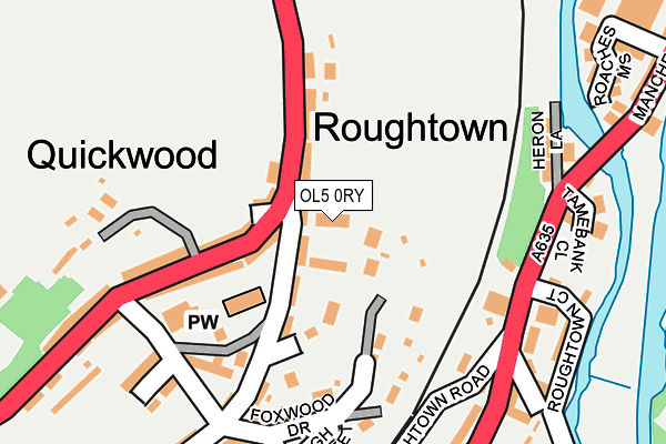 OL5 0RY map - OS OpenMap – Local (Ordnance Survey) OL5 0RY map - OS OpenMap – Local (Ordnance Survey)