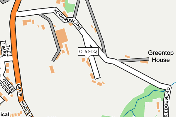 OL5 9DQ map - OS OpenMap – Local (Ordnance Survey) OL5 9DQ map - OS OpenMap – Local (Ordnance Survey)