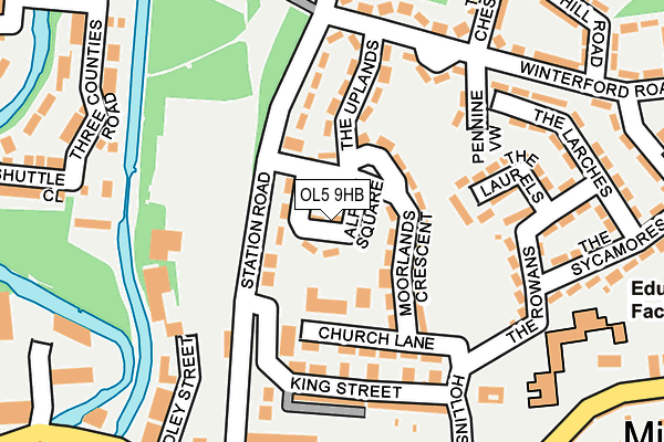 OL5 9HB map - OS OpenMap – Local (Ordnance Survey) OL5 9HB map - OS OpenMap – Local (Ordnance Survey)