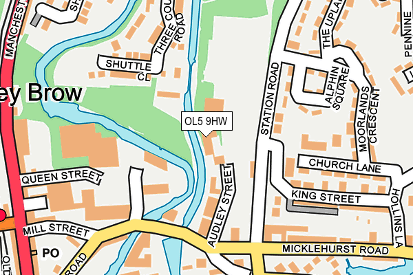 OL5 9HW map - OS OpenMap – Local (Ordnance Survey) OL5 9HW map - OS OpenMap – Local (Ordnance Survey)