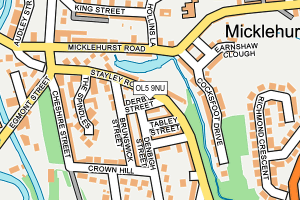 OL5 9NU map - OS OpenMap – Local (Ordnance Survey) OL5 9NU map - OS OpenMap – Local (Ordnance Survey)
