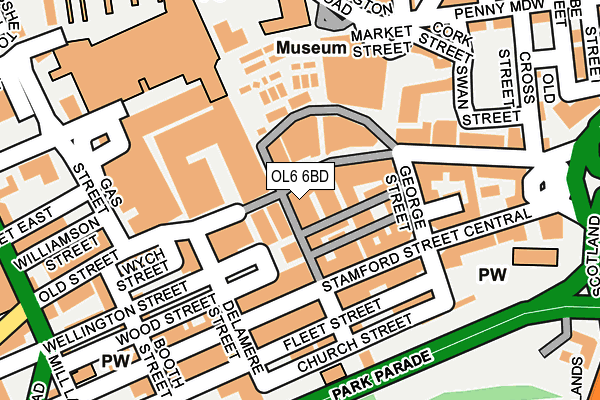 OL6 6BD map - OS OpenMap – Local (Ordnance Survey) OL6 6BD map - OS OpenMap – Local (Ordnance Survey)