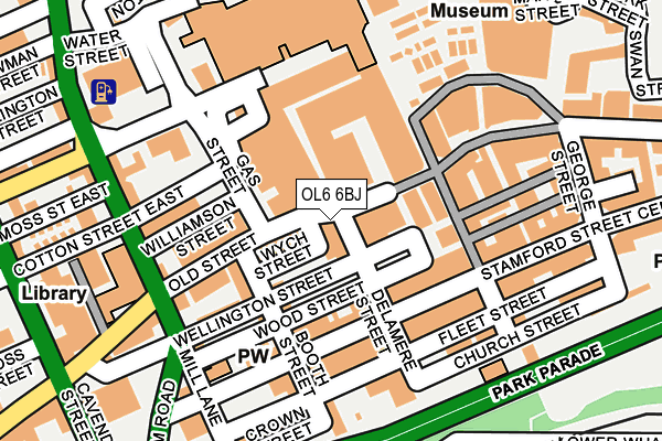 OL6 6BJ map - OS OpenMap – Local (Ordnance Survey) OL6 6BJ map - OS OpenMap – Local (Ordnance Survey)