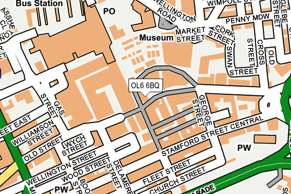 OL6 6BQ map - OS OpenMap – Local (Ordnance Survey) OL6 6BQ map - OS OpenMap – Local (Ordnance Survey)