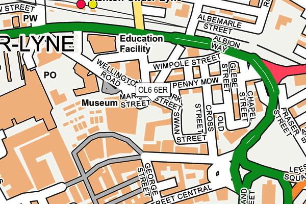 OL6 6ER map - OS OpenMap – Local (Ordnance Survey) OL6 6ER map - OS OpenMap – Local (Ordnance Survey)