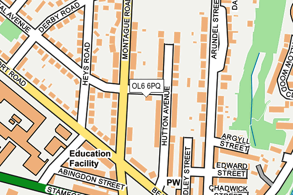 OL6 6PQ map - OS OpenMap – Local (Ordnance Survey) OL6 6PQ map - OS OpenMap – Local (Ordnance Survey)