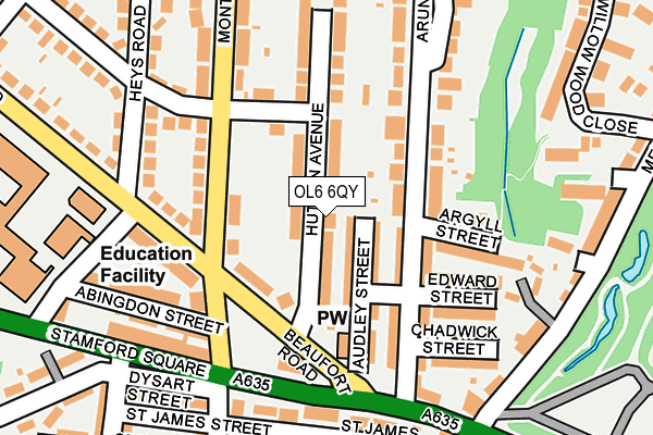 OL6 6QY map - OS OpenMap – Local (Ordnance Survey) OL6 6QY map - OS OpenMap – Local (Ordnance Survey)