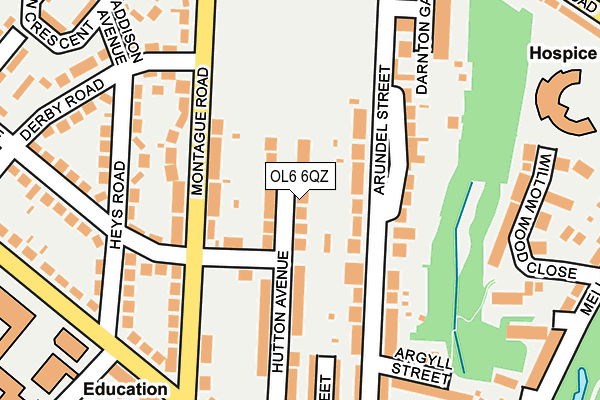 OL6 6QZ map - OS OpenMap – Local (Ordnance Survey) OL6 6QZ map - OS OpenMap – Local (Ordnance Survey)