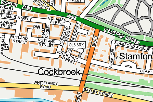 OL6 6RX map - OS OpenMap – Local (Ordnance Survey) OL6 6RX map - OS OpenMap – Local (Ordnance Survey)
