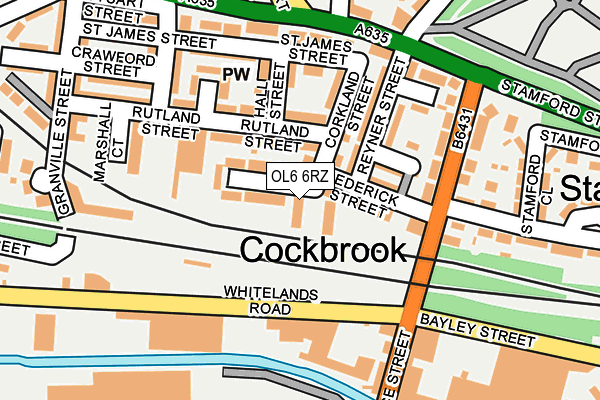 OL6 6RZ map - OS OpenMap – Local (Ordnance Survey) OL6 6RZ map - OS OpenMap – Local (Ordnance Survey)