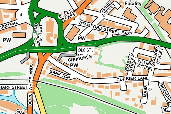 OL6 6TJ map - OS OpenMap – Local (Ordnance Survey) OL6 6TJ map - OS OpenMap – Local (Ordnance Survey)