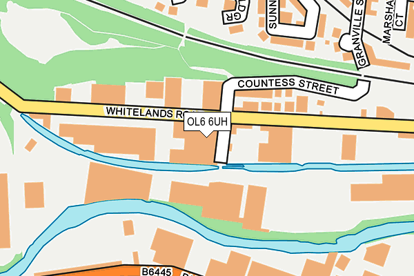 OL6 6UH map - OS OpenMap – Local (Ordnance Survey) OL6 6UH map - OS OpenMap – Local (Ordnance Survey)