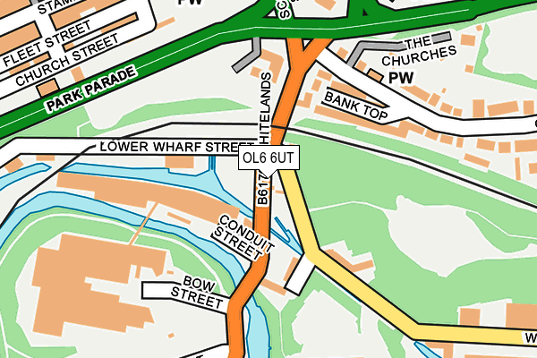 OL6 6UT map - OS OpenMap – Local (Ordnance Survey) OL6 6UT map - OS OpenMap – Local (Ordnance Survey)
