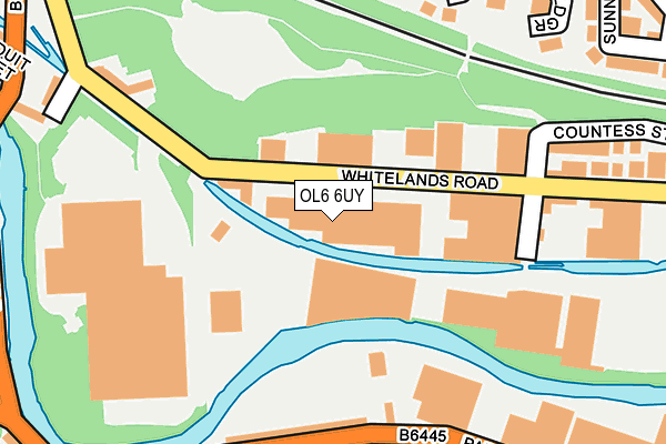 OL6 6UY map - OS OpenMap – Local (Ordnance Survey) OL6 6UY map - OS OpenMap – Local (Ordnance Survey)