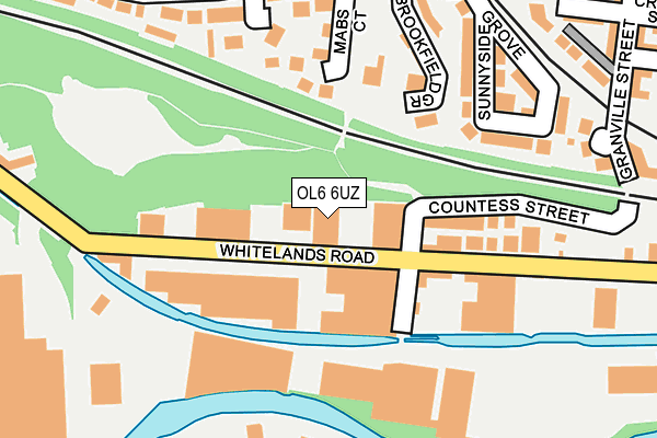 OL6 6UZ map - OS OpenMap – Local (Ordnance Survey) OL6 6UZ map - OS OpenMap – Local (Ordnance Survey)