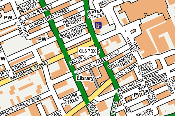 OL6 7BX map - OS OpenMap – Local (Ordnance Survey) OL6 7BX map - OS OpenMap – Local (Ordnance Survey)
