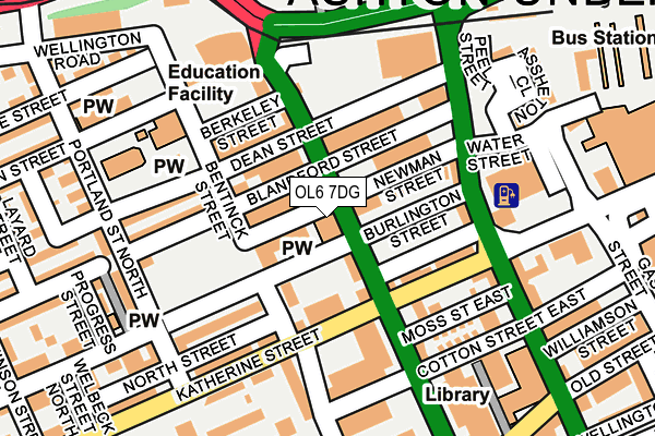 OL6 7DG map - OS OpenMap – Local (Ordnance Survey) OL6 7DG map - OS OpenMap – Local (Ordnance Survey)