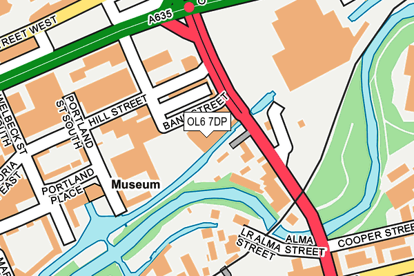 OL6 7DP map - OS OpenMap – Local (Ordnance Survey) OL6 7DP map - OS OpenMap – Local (Ordnance Survey)