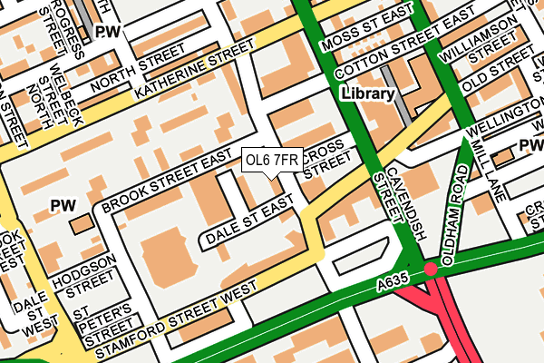 OL6 7FR map - OS OpenMap – Local (Ordnance Survey) OL6 7FR map - OS OpenMap – Local (Ordnance Survey)