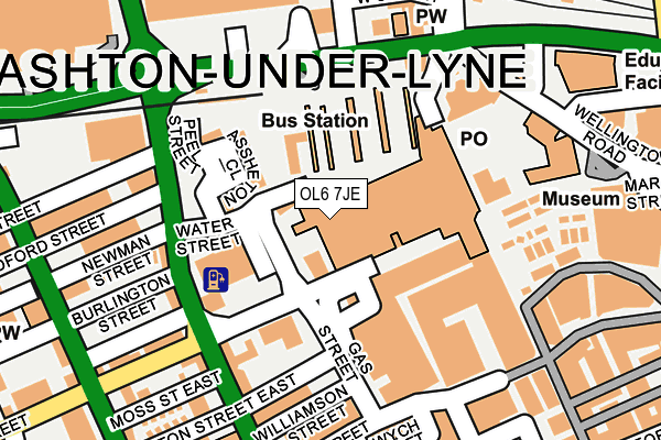 OL6 7JE map - OS OpenMap – Local (Ordnance Survey) OL6 7JE map - OS OpenMap – Local (Ordnance Survey)