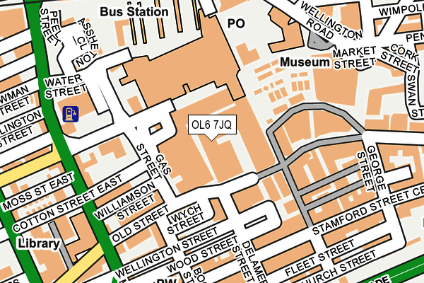 OL6 7JQ map - OS OpenMap – Local (Ordnance Survey) OL6 7JQ map - OS OpenMap – Local (Ordnance Survey)