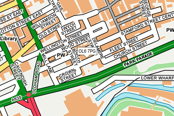 OL6 7PG map - OS OpenMap – Local (Ordnance Survey) OL6 7PG map - OS OpenMap – Local (Ordnance Survey)