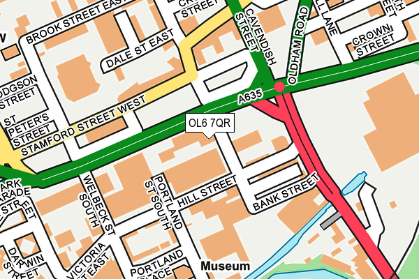 OL6 7QR map - OS OpenMap – Local (Ordnance Survey) OL6 7QR map - OS OpenMap – Local (Ordnance Survey)