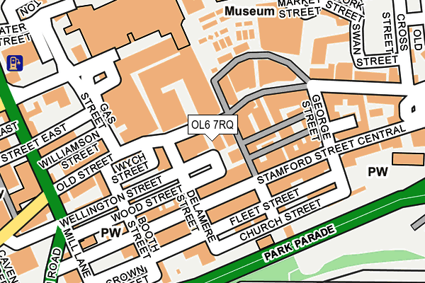 OL6 7RQ map - OS OpenMap – Local (Ordnance Survey) OL6 7RQ map - OS OpenMap – Local (Ordnance Survey)