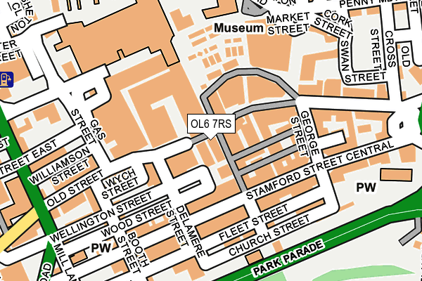 OL6 7RS map - OS OpenMap – Local (Ordnance Survey) OL6 7RS map - OS OpenMap – Local (Ordnance Survey)