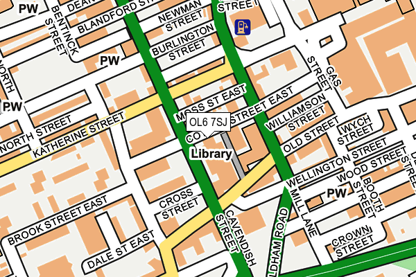 OL6 7SJ map - OS OpenMap – Local (Ordnance Survey) OL6 7SJ map - OS OpenMap – Local (Ordnance Survey)