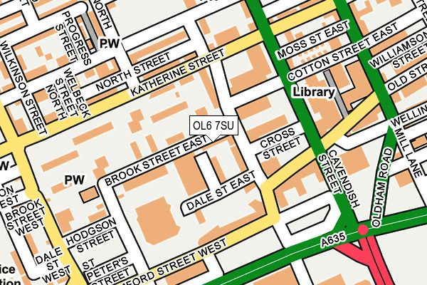OL6 7SU map - OS OpenMap – Local (Ordnance Survey) OL6 7SU map - OS OpenMap – Local (Ordnance Survey)