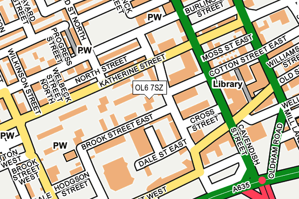 OL6 7SZ map - OS OpenMap – Local (Ordnance Survey) OL6 7SZ map - OS OpenMap – Local (Ordnance Survey)